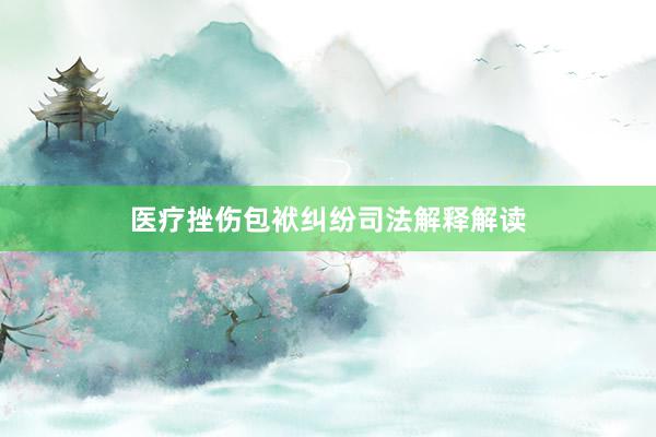 医疗挫伤包袱纠纷司法解释解读